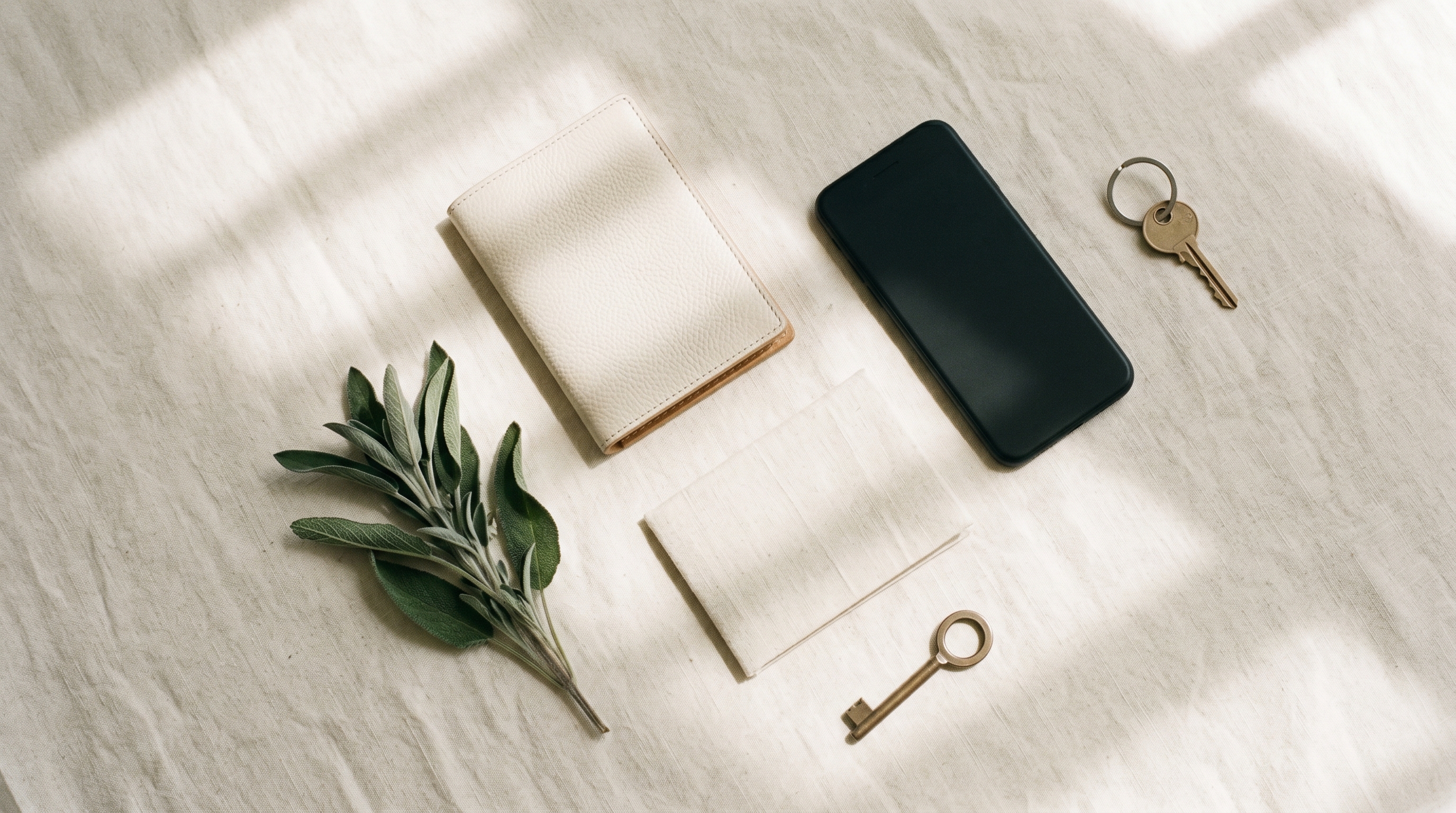 A notebook open to a consultation checklist with handwritten questions and a pen